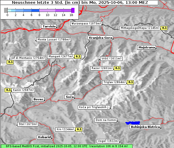 Neuschnee, 6. 10. 2025