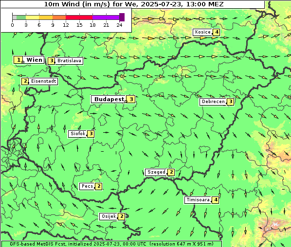 Wind, 23. 7. 2025