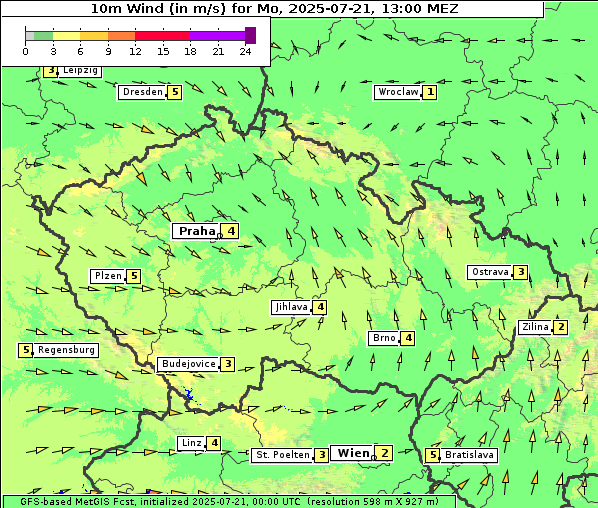 Wind, 21. 7. 2025