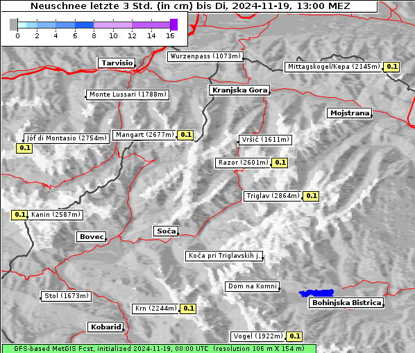 Neuschnee, 19. 11. 2024