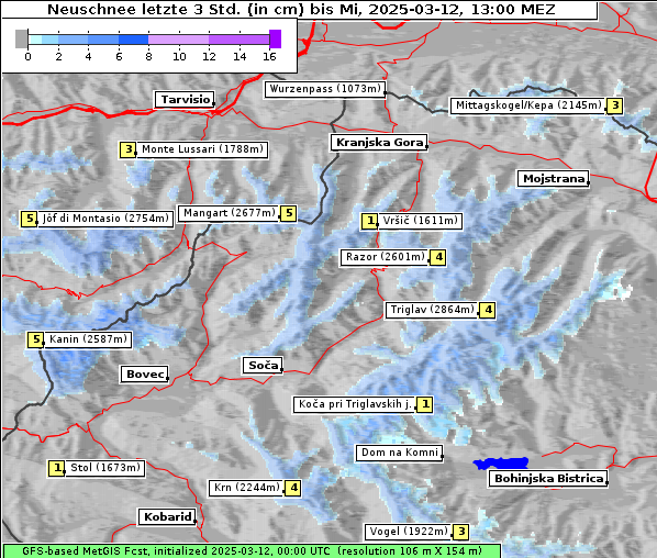 Neuschnee, 12. 3. 2025