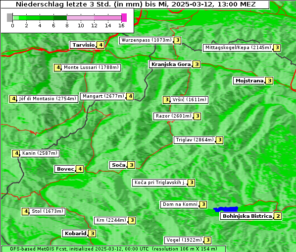 Niederschlag, 12. 3. 2025