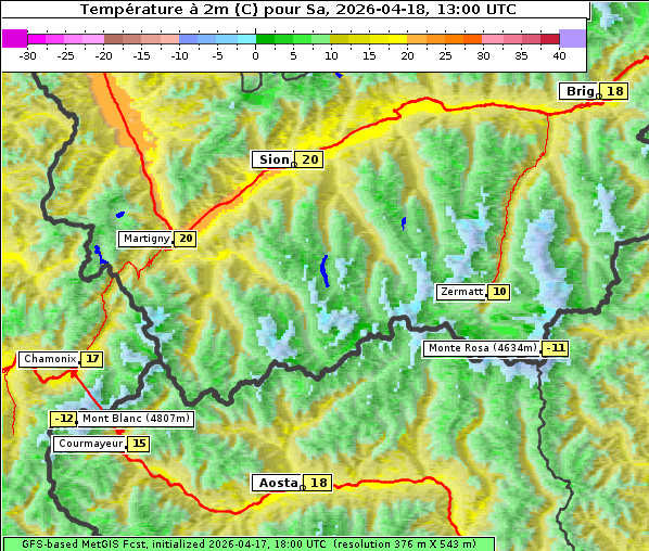 Temperatur, 18. 4. 2026