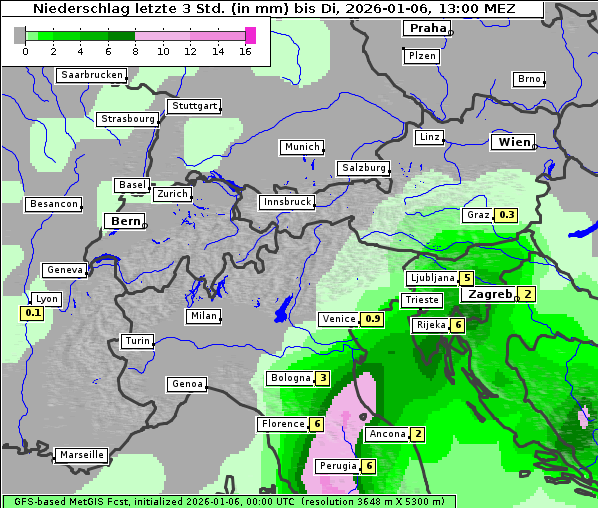 Niederschlag, 6. 1. 2026