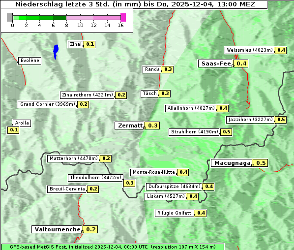 Niederschlag, 4. 12. 2025