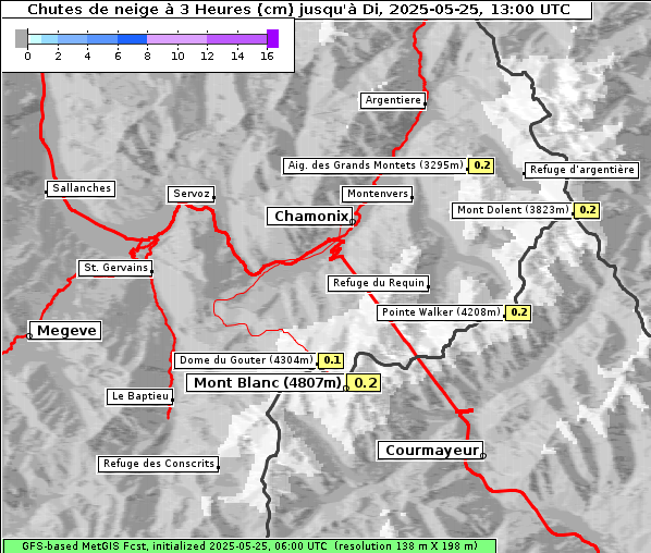 Neuschnee, 25. 5. 2025