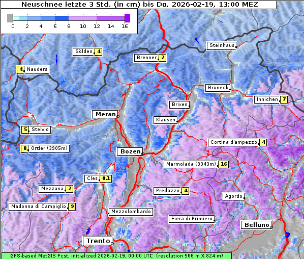 Neuschnee, 19. 2. 2026