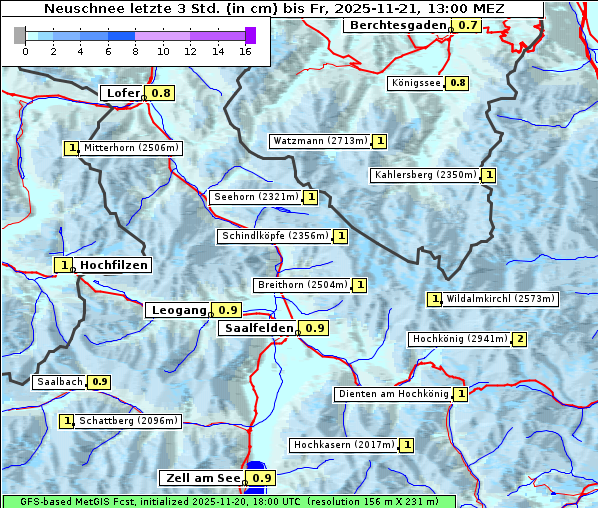 Neuschnee, 21. 11. 2025