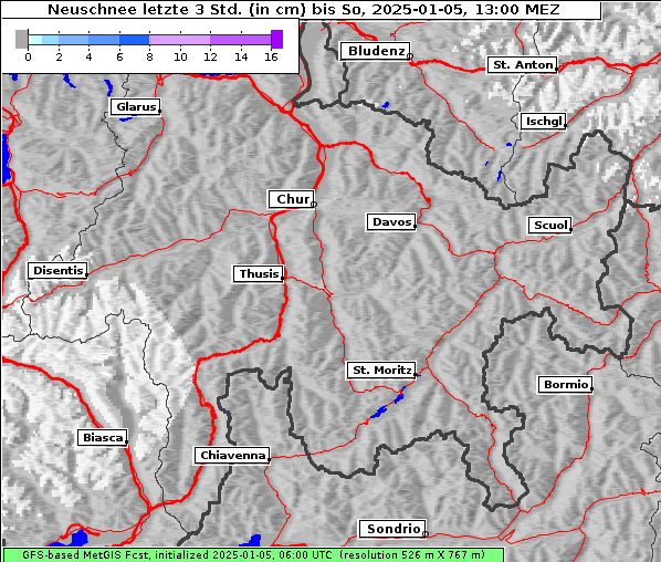 Neuschnee, 5. 1. 2025