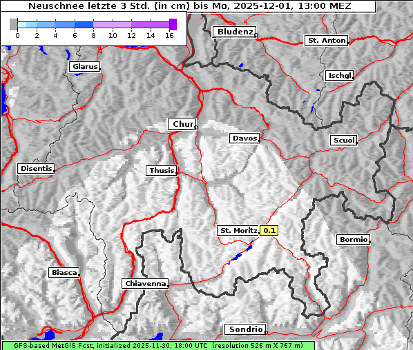 Neuschnee, 1. 12. 2025
