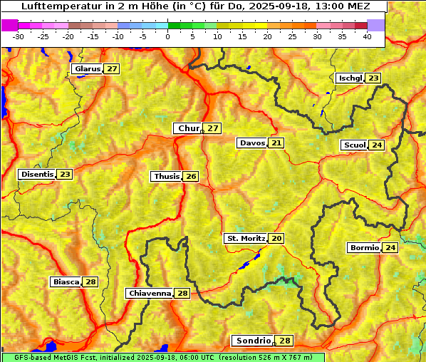 Temperatur, 18. 9. 2025