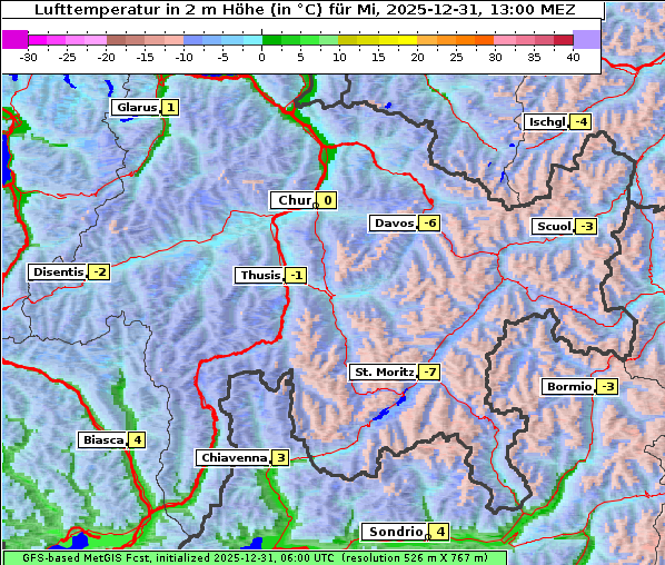 Temperatur, 31. 12. 2025