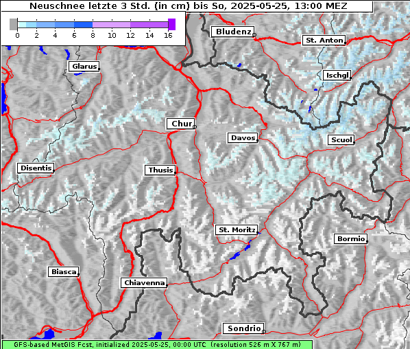 Neuschnee, 25. 5. 2025