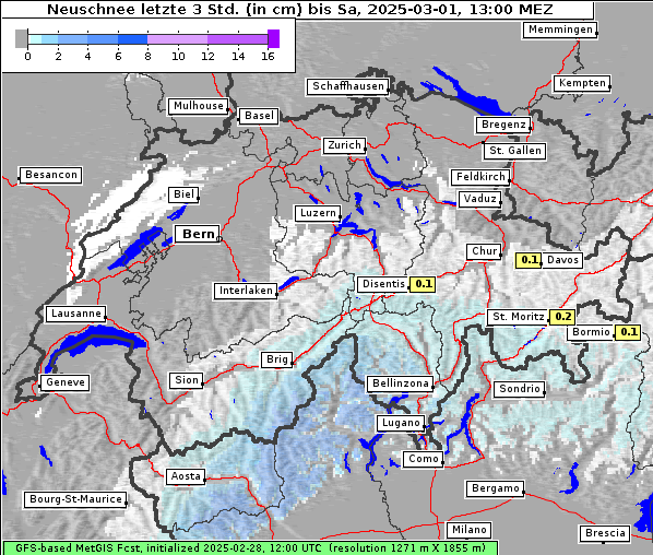 Neuschnee, 1. 3. 2025