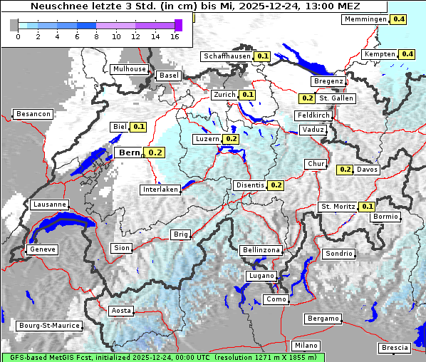 Neuschnee, 24. 12. 2025