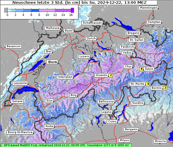 Neuschnee, 22. 12. 2024