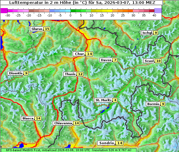 Temperatur, 7. 3. 2026