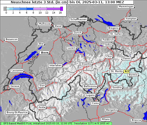 Neuschnee, 11. 3. 2025