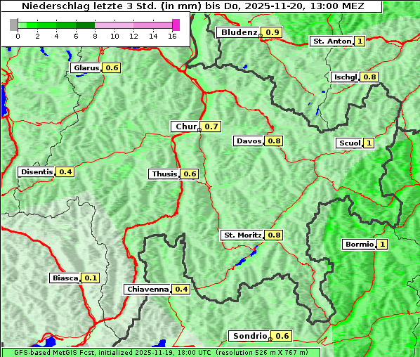 Niederschlag, 20. 11. 2025