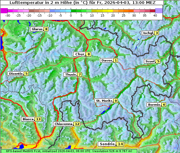 Temperatur, 3. 4. 2026