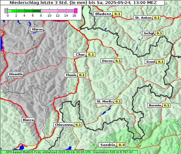 Niederschlag, 24. 5. 2025