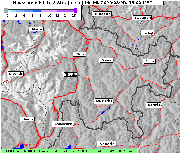 Neuschnee, 25. 3. 2026
