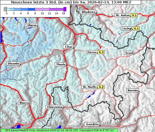 Neuschnee, 14. 2. 2026
