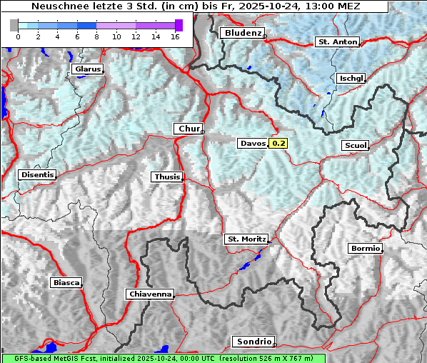Neuschnee, 24. 10. 2025
