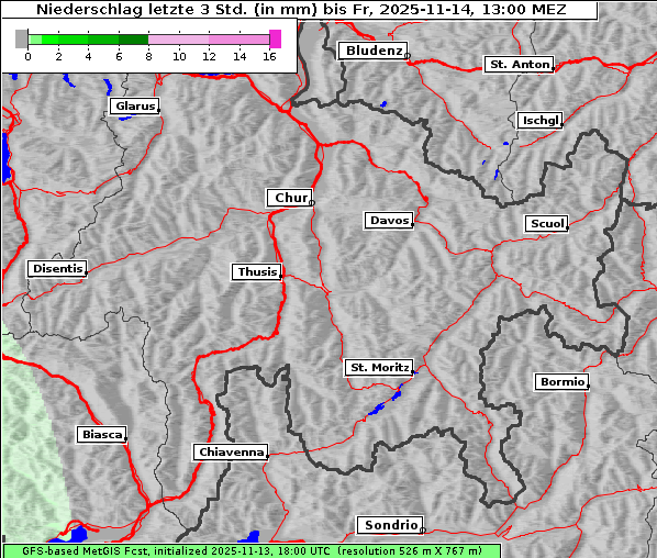 Niederschlag, 14. 11. 2025