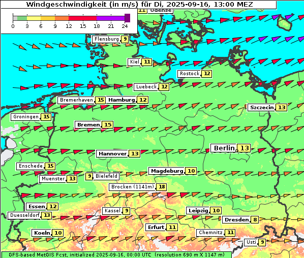 Wind, 16. 9. 2025