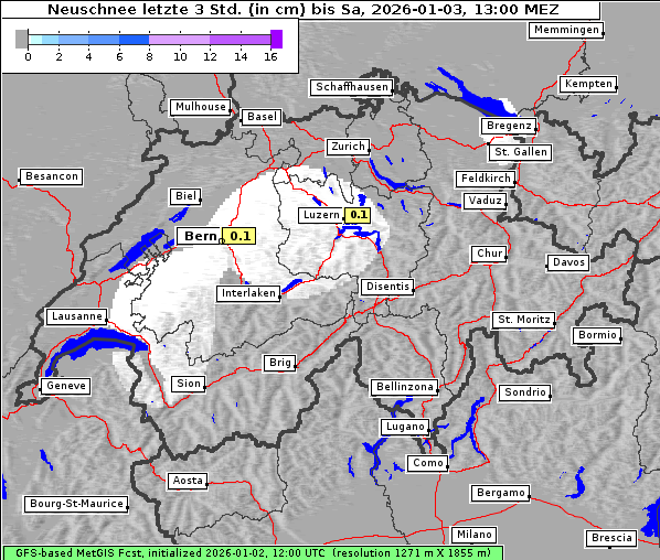 Neuschnee, 3. 1. 2026