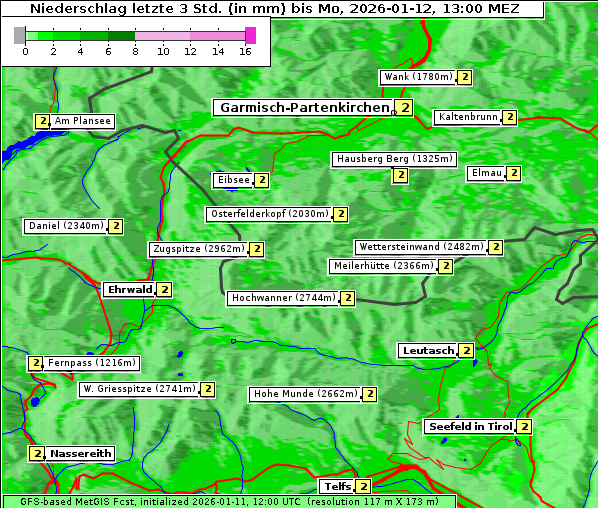 Niederschlag, 12. 1. 2026