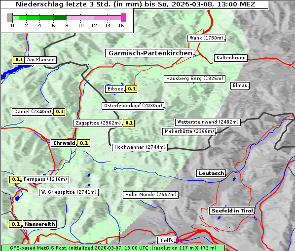 Niederschlag, 8. 3. 2026