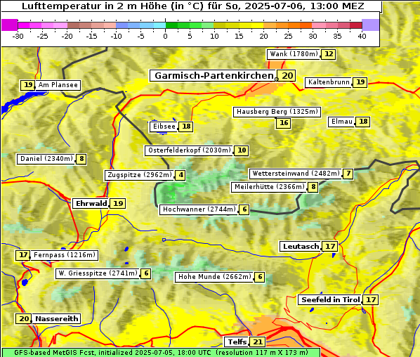 Temperatur, 6. 7. 2025