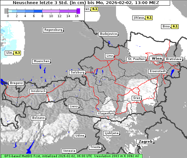 Neuschnee, 2. 2. 2026