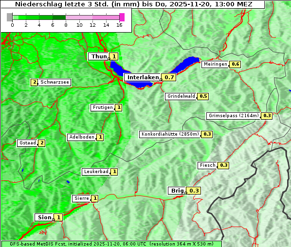Niederschlag, 20. 11. 2025
