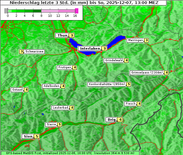 Niederschlag, 7. 12. 2025