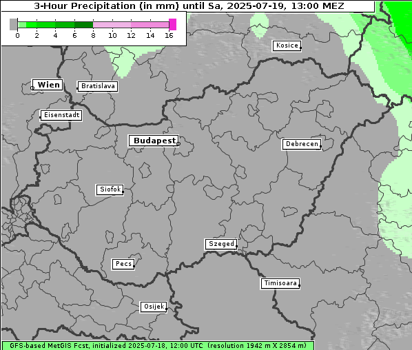 Niederschlag, 19. 7. 2025