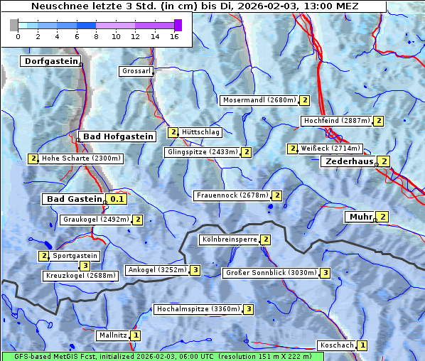 Neuschnee, 3. 2. 2026