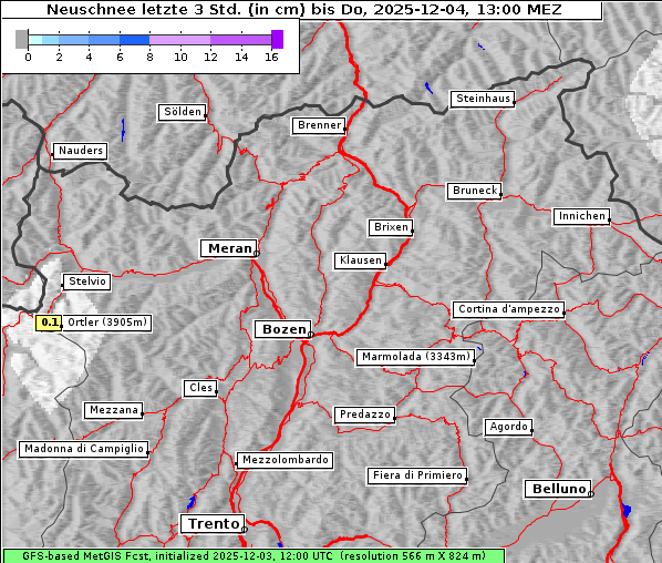 Neuschnee, 4. 12. 2025