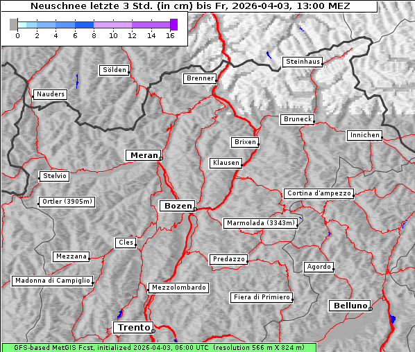 Neuschnee, 3. 4. 2026