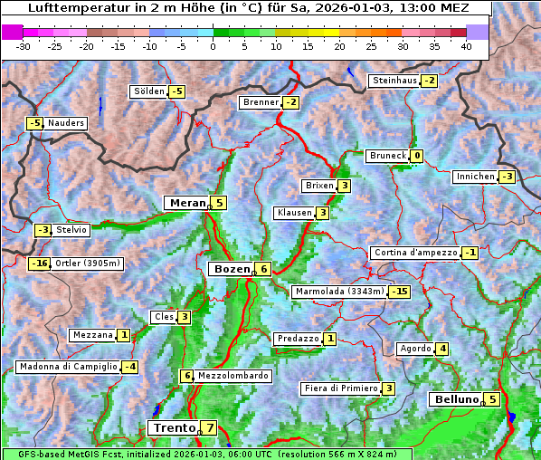 Temperatur, 3. 1. 2026