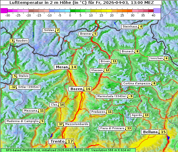Temperatur, 3. 4. 2026