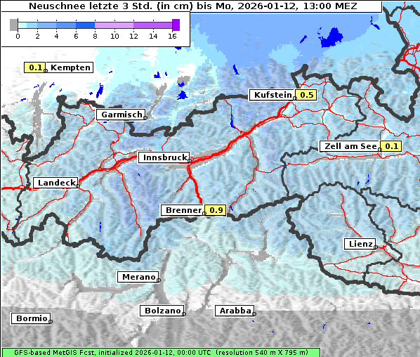Neuschnee, 12. 1. 2026