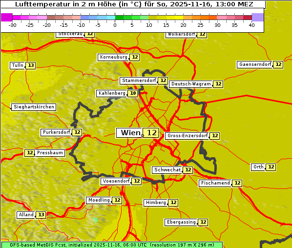Temperatur, 16. 11. 2025