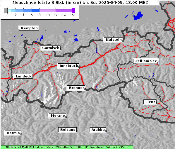 Neuschnee, 5. 4. 2026