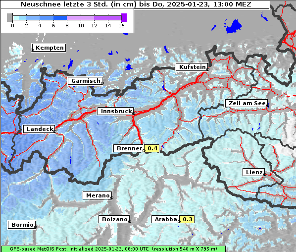 Neuschnee, 23. 1. 2025