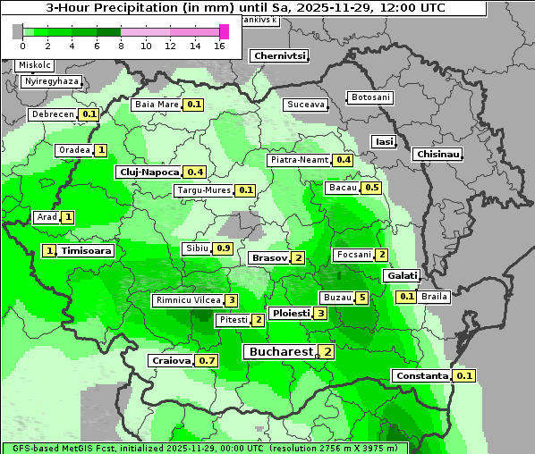 Niederschlag, 29. 11. 2025