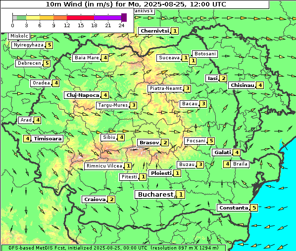 Wind, 25. 8. 2025