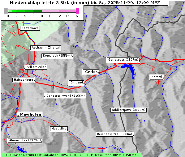 Niederschlag, 29. 11. 2025